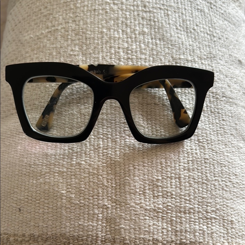 Stylish Black Square Glasses from SEE Eyewear